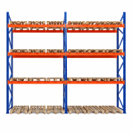 Raft depozitare paleți, 4 nivele, 2300 kg/nivel – H:5000mm x L:5670mm x W:1100mm