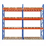Raft depozitare paleți, 3 nivele, 2300 kg/nivel – H:5000mm x L:5670mm x W:1100mm