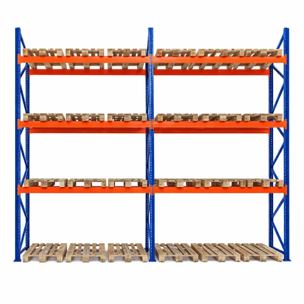 Raft depozitare paleți, 3 nivele, 2300 kg/nivel – H:5000mm x L:5670mm x W:1100mm