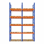 Raft depozitare paleți, 4 nivele, 2300 kg/nivel – H:6000mm x L:3870mm x W:1100mm