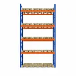 Raft depozitare paleți, 4 nivele, 3000 kg/nivel – H:6000mm x  L:2880mm x  W:1100mm, 3000 kg/nivel