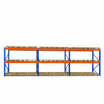 Raft depozitare paleți, 3 nivele, 2300 kg/nivel – H:2500mm x L:8460mm x W:1100mm