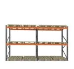 Raft depozitare paleți, 2 nivele, 2300 kg/nivel – 2500mm x L:6870mm x W:1100mm