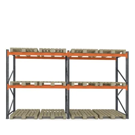 Raft depozitare paleți, 2 nivele, 2300 kg/nivel – 2500mm x L:6870mm x W:1100mm