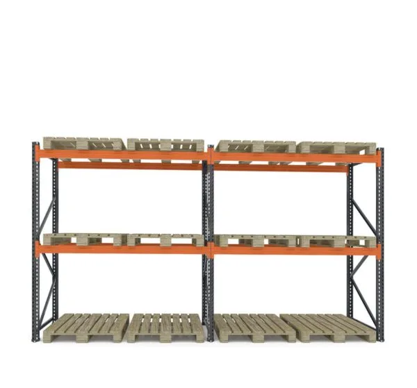 Raft depozitare paleți, 2 nivele, 2300 kg/nivel – 2500mm x L:6870mm x W:1100mm