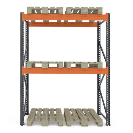 Raft depozitare paleți tip extensie, 3 nivele, 2400 kg/nivel – H:2500mm x L:1890mm x W:1100mm, 2400 kg/nivel