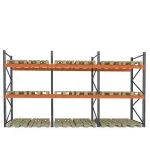 Raft depozitare paleți, 2 nivele, 2300 kg/nivel – H:3000mm x L:5760mm x W:1100mm