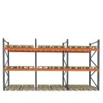 Raft depozitare paleți, 2 nivele, 3000 kg/nivel – H:3000mm x L:8460mm x W:1100mm