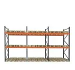 Raft depozitare paleți, 2 nivele, 3000 kg/nivel – H:3000mm x L:8460mm x W:1100mm