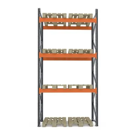Raft depozitare paleți tip extensie, 3 nivele, 2400 kg/nivel – H:4000mmx L:1890mm x W:1100mm, 2400 kg/nivel