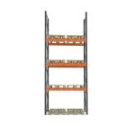 Raft depozitare paleți, 3 nivele, 2400 kg/nivel – H:5000mm x L:1980mm x W:1100mm, 2400 kg/nivel
