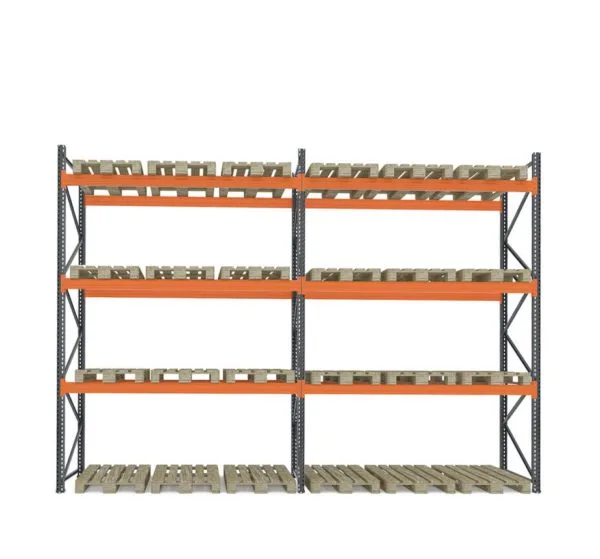 Raft depozitare paleți, 3 nivele, 2300 kg/nivel – H:4000mm x L:6870mm x W:1100mm