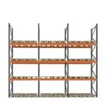 Raft depozitare paleți, 3 nivele, 2300 kg/nivel – H:5000mm x L:9360mm x W:1100mm