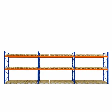 Raft depozitare paleți, 2 nivele, 2300 kg/nivel – H:2500mm x L:10260mm x W:1100mm