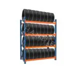 Raft depozitare anvelope tip extensie - H:2500mm x L:2160mm x W:600mm, 350kg/nivel