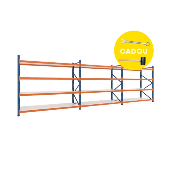 Raft Polita ZS - H:2500mm x L:5760mm x W:1100mm, 300kg/nivel, nu include polite metalice