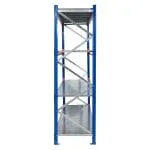 Raft modular cu polițe metalice – H:2000mm x L:2520mm x W:600mm, 350kg/nivel, include polite metalice
