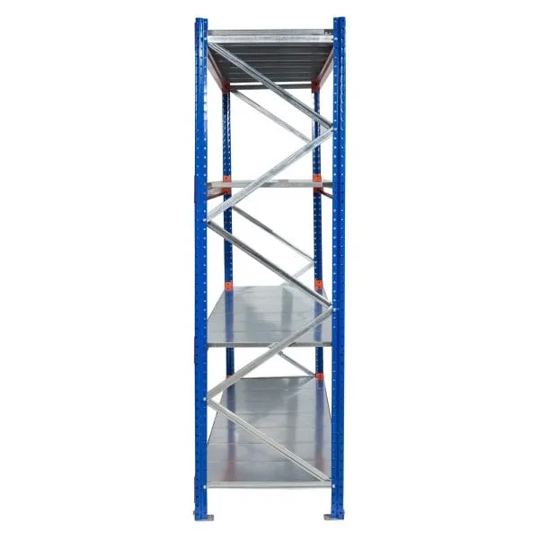 Raft modular cu polițe metalice – H:2000mm x L:2520mm x W:600mm, 350kg/nivel, include polite metalice