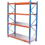 Raft modular tip extensie cu polițe metalice – H:2500mm x L:1560mm x W:400mm, 250kg/nivel, include polite metalice