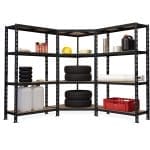 Raft de colt 1800x900x900x400 mm, 1800x1000x400 mm, 1800x1000x400, polite MDF