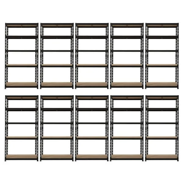 Set promo: pachet 10 x raft tip polita - H:1800mm x L:900mm x W:500mm, polite MDF - Handlekraft Set promo: pachet 10 x raft tip polita - H:1800mm x L:900mm x W:500mm, polite MDF