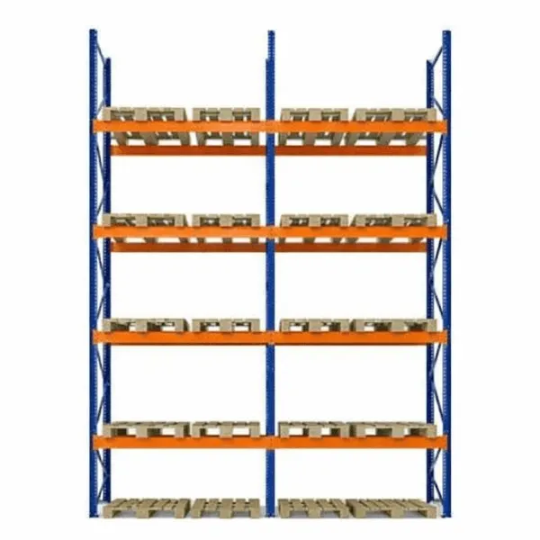 Raft depozitare paleți, 4 nivele, 2300 kg/nivel – H:6000mm x L:6270mm x W:1100mm