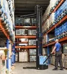 Transpalet electric cu catarg, 1500 kg, înălțime ridicare 3500 mm QDA1535