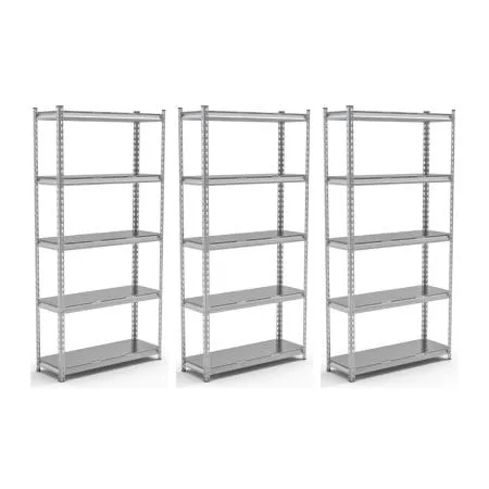 Set promo: pachet 3 x raft tip polita galvanizat - H:1830mm x L:900mm x W:580mm, polita metalica