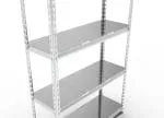 Set promo: pachet 10 x raft tip polita galvanizat - H:1830mm x L:900mm x W:480mm, polita metalica