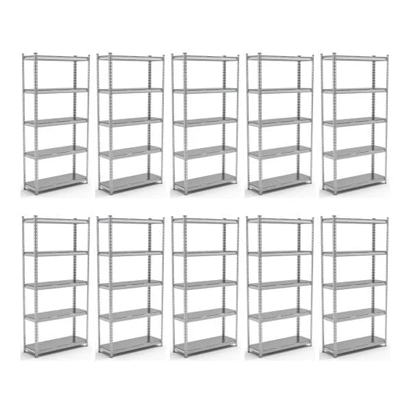 Set promo: pachet 10 x raft tip polita galvanizat - H:1830mm x L:900mm x W:480mm, polita metalica - Handlekraft Set promo: pachet 10 x raft tip polita galvanizat - H:1830mm x L:900mm x W:480mm, polita metalica