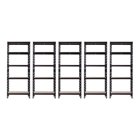 Set promo: pachet 5 x raft tip polita - H:1800mm x L:600mm x W:400mm, polita MDF
