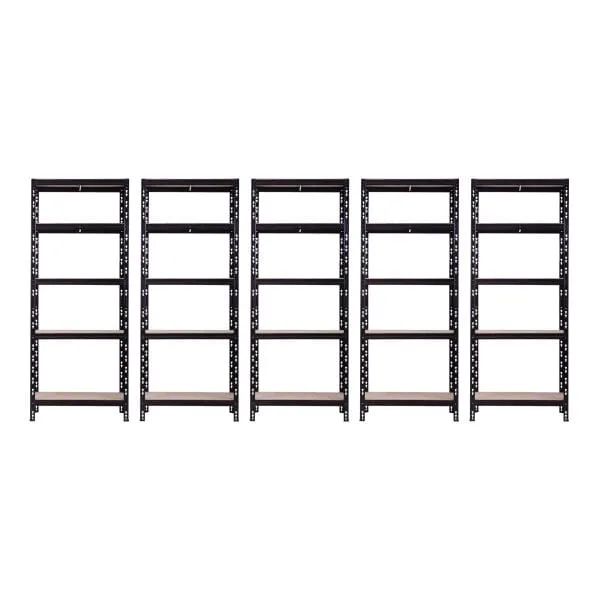 Set promo: pachet 5 x raft tip polita - H:1800mm x L:600mm x W:400mm, polita MDF