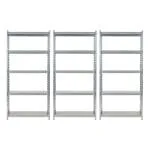 Set promo: pachet 3 x raft tip polita galvanizat - H:1830mm x L:900mm x W:380mm, polita pal laminat
