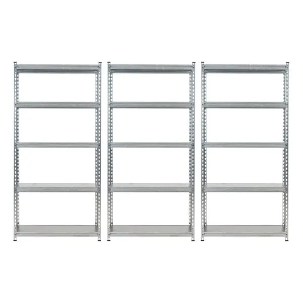 Set promo: pachet 3 x raft tip polita galvanizat - H:1830mm x L:900mm x W:380mm, polita pal laminat