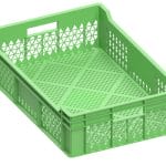 Lada verde pentru Fructe si Legume - W:600mm x L:400mm x H:100mm