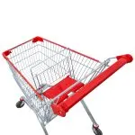 Cos de cumparaturi cu suport copil - 150 l (metalic)
