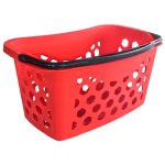 Cos de cumparaturi cu maner - 25 l, rosu (plastic)