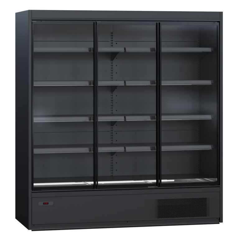 Vitrina frigorifica cu usi din sticla - H:2100mm x L:1562mm x W:770mm, RAL 7016