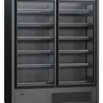 Congelator vertical negru cu uși duble din sticla – H:2100mm x L:1562mm x W:770mm