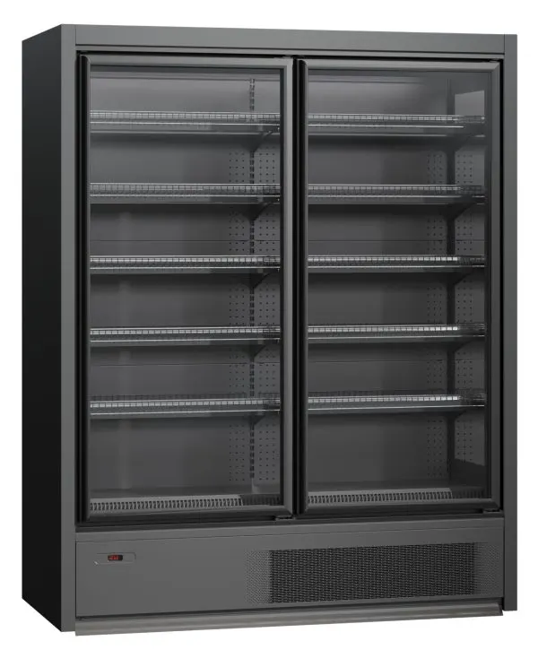 Congelator vertical negru cu uși duble din sticla – H:2100mm x L:1562mm x W:770mm - Handlekraft Congelator vertical negru cu uși duble din sticla – H:2100mm x L:1562mm x W:770mm