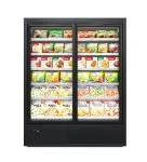 Congelator vertical negru cu uși duble din sticla – H:2100mm x L:1562mm x W:770mm