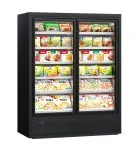 Congelator vertical negru cu uși duble din sticla – H:2100mm x L:1562mm x W:770mm