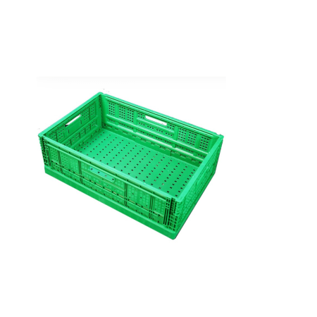 Ladă pliabilă pentru fructe și legume – 400 x 600 x 150 mm, verde