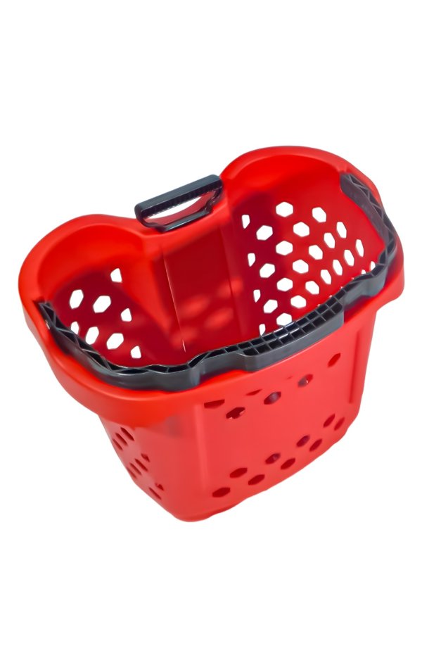 Coș de cumpărături cu roți, 42L