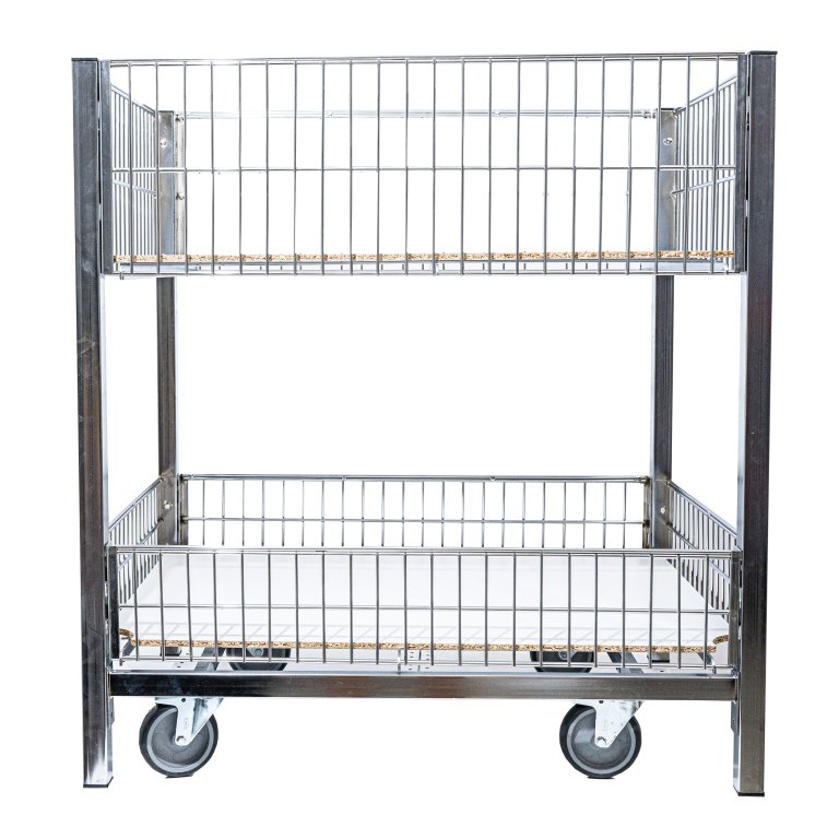 Acasă - Handlekraft Cos promotional dublu, cu roti - L:60cm x l:80cm x H:80cm