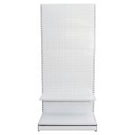 Raft comercial de perete, perforat - H:2235mm x L:1000mm x W:400mm, RAL 9016 nu conține capătul de raft