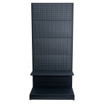 Raft comercial de perete, perforat - H:1473mm x L:1000mm x W:400mm, RAL 7016 nu conține capătul de raft