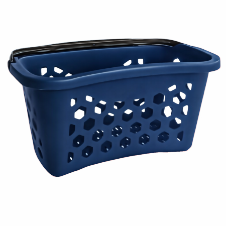 Cos de cumparaturi cu maner - 25 l, albastru (plastic)