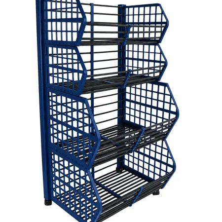 Coș promoțional din plastic cu 4 nivele – H:140cm x L:71cm x W:58cm