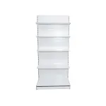 Raft metalic magazin de mijloc (gondolă), alb – H:2235mm x L:1000mm x B:500mm + 4x400mm